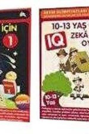 10-11-12-13 Yaş ve Üstü Çocuklar İçin IQ Zeka Geliştiren Akıl Oyunları (2 Kitap)