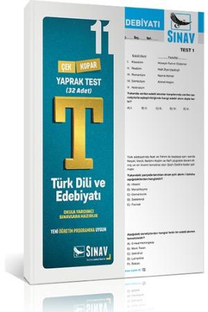 11. Sınıf Türk Dili ve Edebiyatı Yaprak Test