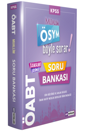 2021 ÖABT Muallim Din Kültürü ve Ahlak Bilgisi İmam Hatip Lisesi Meslek Dersleri Öğretmenliği Tamamı Çözümlü Soru Bankası