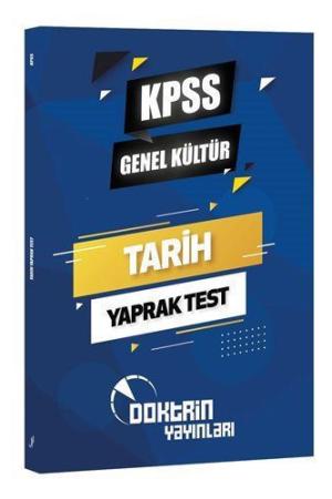 2022 KPSS Tarih Yaprak Test