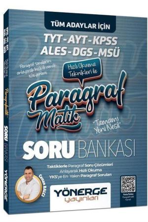 2023 KPSS TYT ALES DGS MSÜ Hızlı Okuma Teknikleri ile Paragrafmatik Soru Bankası