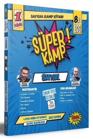 2023 LGS - 8. Sınıf 1. Dönem Sayısal Süper Kamp Kitabı