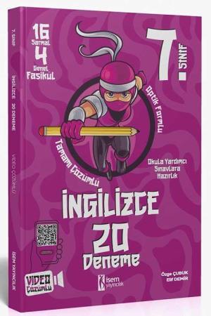 2024 7. Sınıf İngilizce 20 Deneme