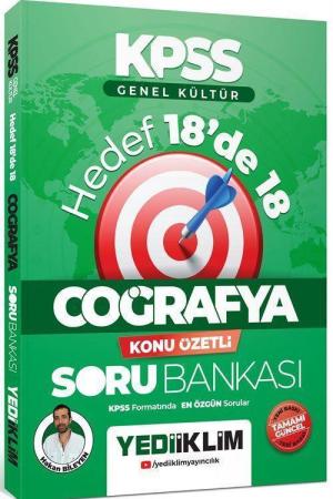 2024 KPSS Genel Kültür Hedef 18'de 18 Coğrafya Konu Özetli Soru Bankası