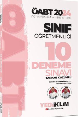 2024 ÖABT Sınıf Öğretmenliği Tamamı Çözümlü 10 Deneme Sınavı