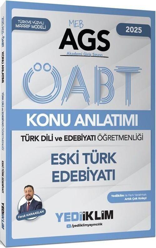 2025 2025 MEB AGS ÖABT Türk Dili ve Edebiyatı Öğretmenliği Eski Türk Edebiyatı Konu Anlatımı
