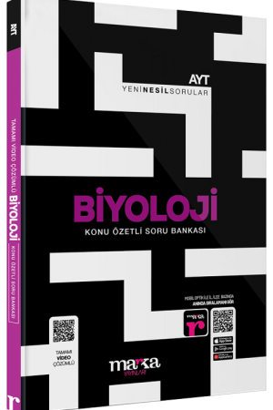2025 AYT Biyoloji Konu Özetli Yeni Nesil Soru Bankası Tamamı Video Çözümlü (Ciltli)