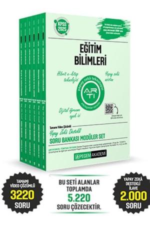 2025 KPSS Eğitim Bilimleri Tamamı Video Çözümlü Soru Bankası Modüler Seti - (6 Kitap)