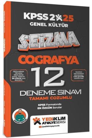 2025 KPSS Genel Kültür Atölye Serisi Coğrafya Seizma Tamamı Çözümlü 12 Deneme Sınavı