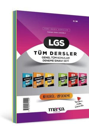 2025 LGS Genel Konular Tüm Dersler Deneme Sınavı Seti 6 Fasikül 27 Deneme