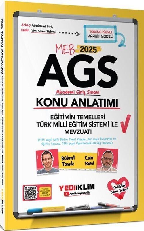 2025 MEB AGS Eğitimin Temelleri - Türk Milli Eğitimi Sistemi ile Mevzuatı Konu Anlatımı