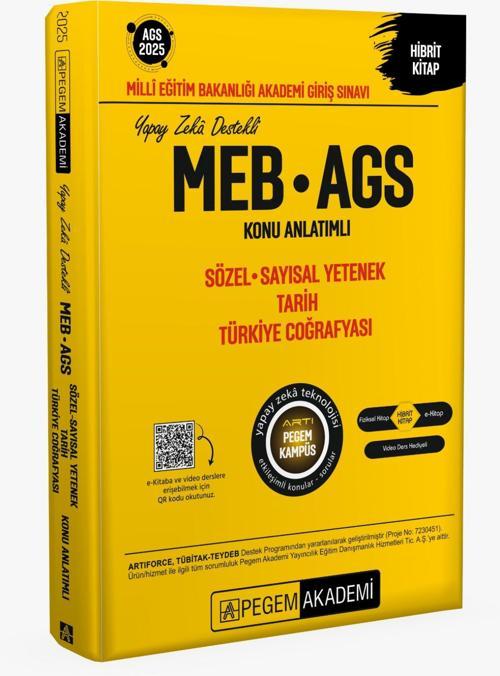 2025 MEB-AGS Konu Anlatımlı Sözel Sayısal Yetenek Tarih Türkiye Coğrafyası