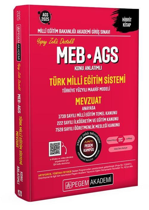 2025 MEB-AGS Konu Anlatımlı Türk Milli Eğitim Sistemi-Mevzuat