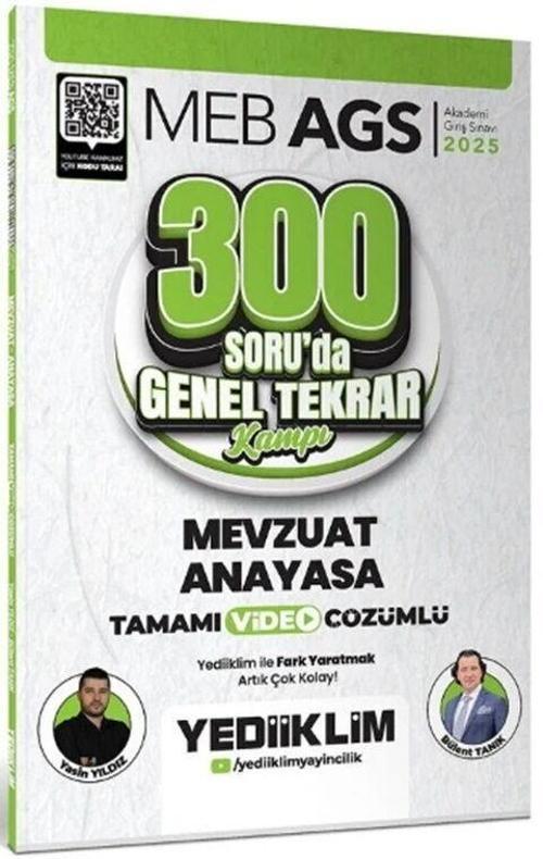 2025 MEB AGS Mevzuat Anayasa 300 Soruda Tamamı Video Çözümlü Genel Tekrar Kamp