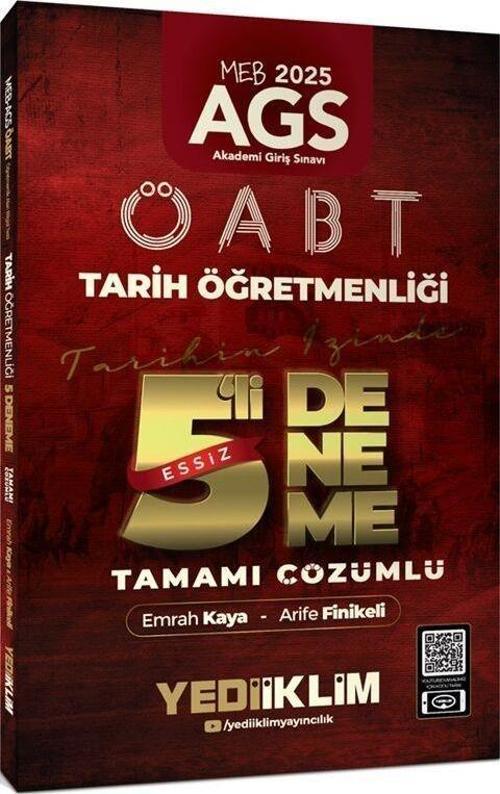 2025 MEB AGS ÖABT Tarih Öğretmenliği Tamamı Çözümlü Tarihin İzinde Eşsiz 5'li Deneme