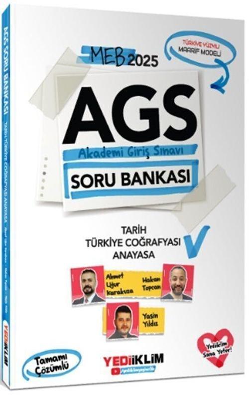 2025 MEB AGS Tarih - Türkiye Coğrafyası - Anayasa Tamamı Çözümlü Soru Bankası