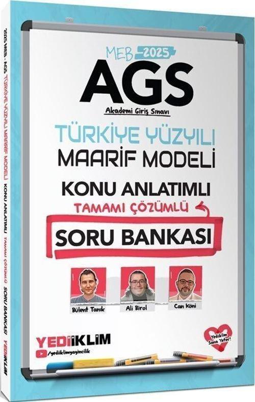 2025 MEB AGS Türkiye Yüzyılı Maarif Modeli Tamamı Çözümlü Konu Anlatımlı Soru Bankası