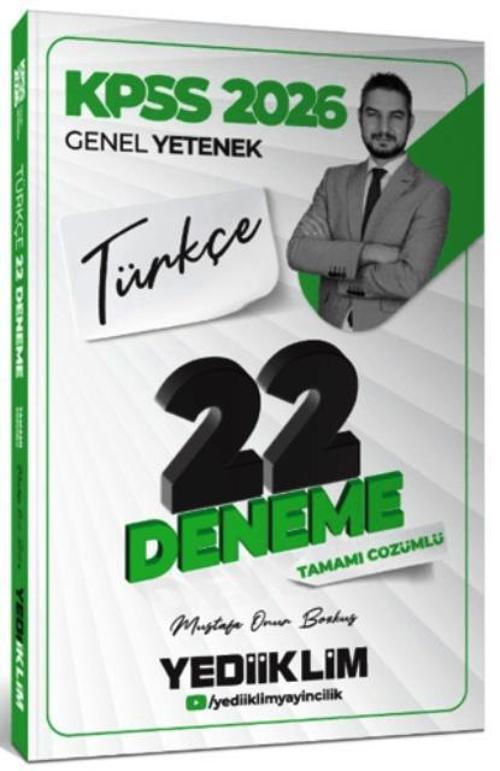 2026 KPSS Genel Yetenek Türkçe Tamamı Çözümlü 22 Deneme Sınavı