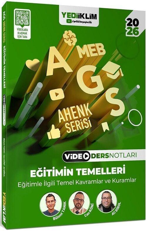 2026 MEB AGS Ahenk Serisi Eğitimin Temelleri Eğitimle İlgili Temel Kavramlar ve Kuramlar Video Ders Notları