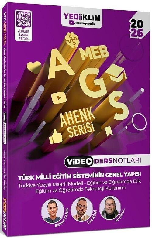 2026 MEB AGS Ahenk Serisi Türk Milli Eğitim Sisteminin Genel Yapısı Video Ders Notları
