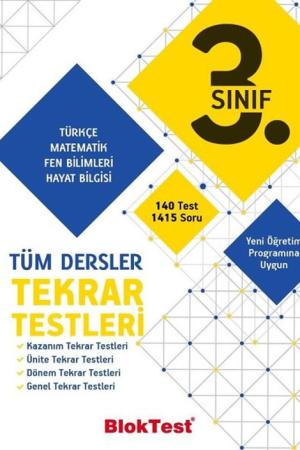 3. Sınıf Tüm Dersler Tekrar Testleri