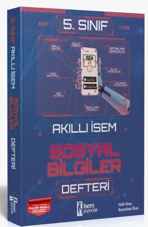 5. Sınıf Akıllı İsem Defteri Sosyal Bilgiler
