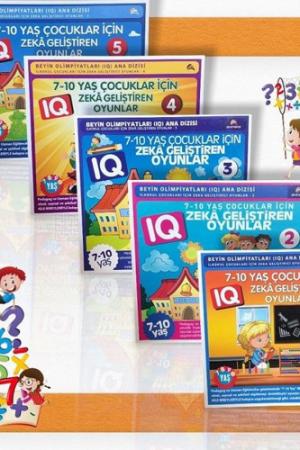7-10 Yaş ve Üstü Çocuklar İçin Zeka Geliştiren Oyunlar (5 Kitap)