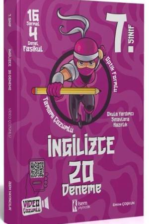 7. Sınıf İngilizce 20 Deneme