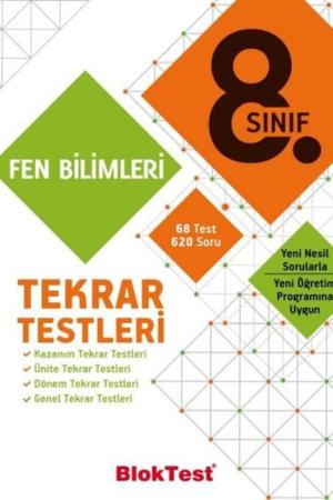 8. Sınıf Fen Bilimleri Tekrar Testleri