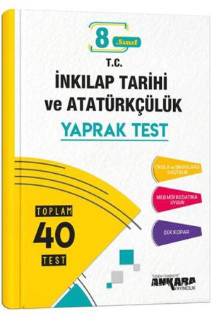 8. Sınıf İnkılap Tarihi ve Atatürkçülük 40 Yaprak Test