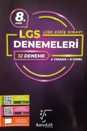 8. Sınıf LGS 12'li Deneme Seti (4 Tarama + 8 Genel)