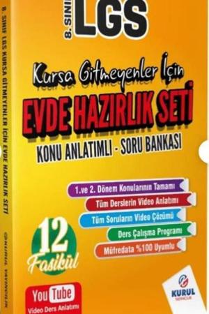 8.Sınıf LGS Kursa Gitmeyenler İçin Evde Hazırlık Seti Konu Anlatımlı Soru Bankası