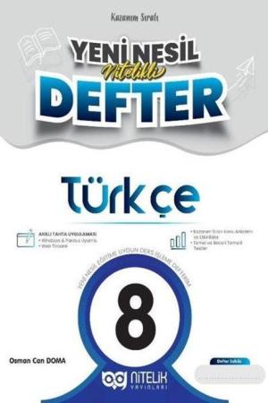 8.Sınıf Türkçe Yeni Nesil Nitelikli Defter