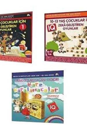 9-10-11-12-13 Yaş ve Üstü Çocuklar Için IQ Zeka - Dikkat Geliştiren Akıl Oyunları (3 Kitap)