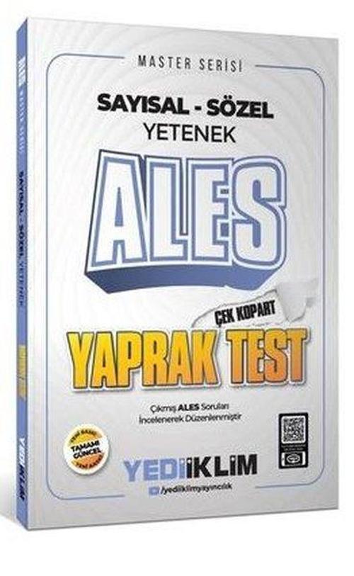 2025 Master Serisi ALES Sayısal-Sözel Yetenek Çek Kopart Yaprak Test