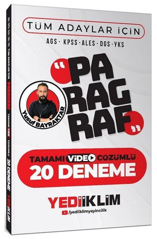 AGS KPSS ALES DGS YKS Tüm Adaylar İçin Paragraf Tamamı Video Çözümlü 20 Deneme