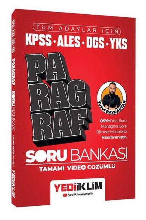 AGS KPSS ALES DGS YKS Tüm Adaylar İçin Paragraf Tamamı Video Çözümlü Soru Bankası
