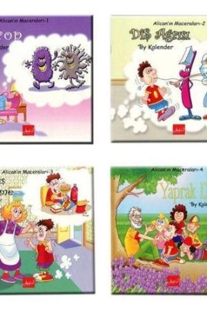 Alican'ın Maceraları (4 Kitap Set Renkli Resimli)