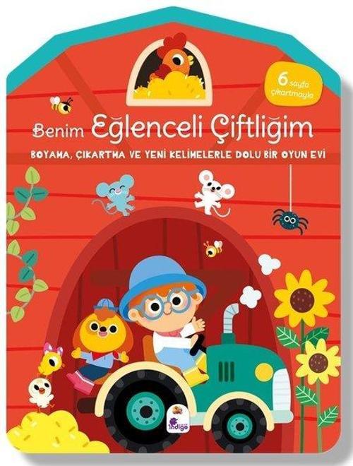 Benim Eğlenceli Çiftliğim – Boyama, Çıkartma ve Yeni Kelimelerle Dolu Bir Oyun Evi (6 Sayfa Çıkartmasıyla)