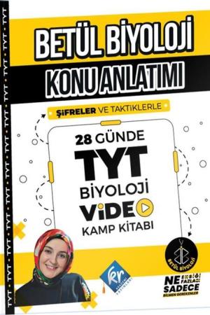Betül Biyoloji Konu Anlatımı 28 Günde TYT Biyoloji Video Kamp Kitabı