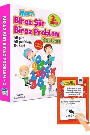 Biraz Şiir Biraz Problem Kartları 2. Sınıf / Yaz-Sil Özellikli