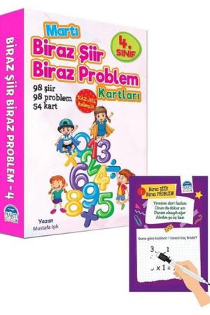 Biraz Şiir Biraz Problem Kartları 4. Sınıf/Yaz-Sil Özellikli