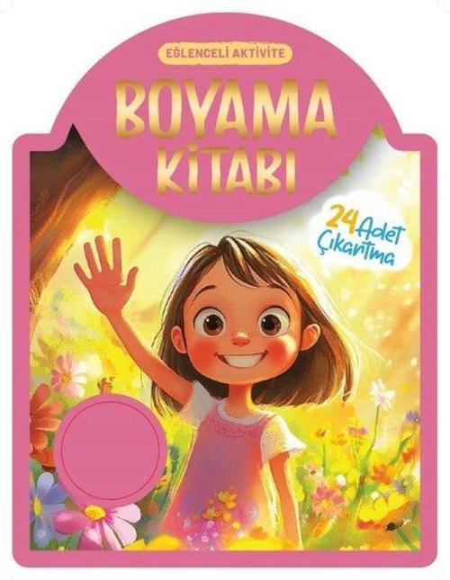 Çıkartmalı Boyama Kitabı - Pembe