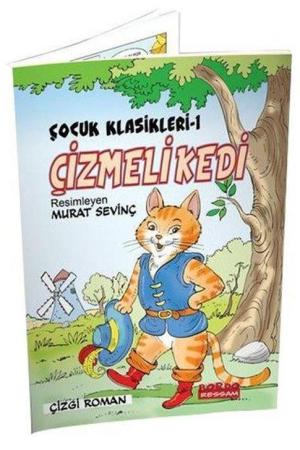 Çizmeli Kedi Renkli Çizgi Roman / Çocuk Klasikleri 1