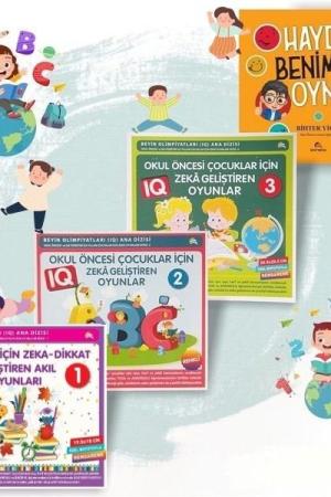 Çocuklar İçin Zeka Geliştiren Oyunlar (4 Kitap)