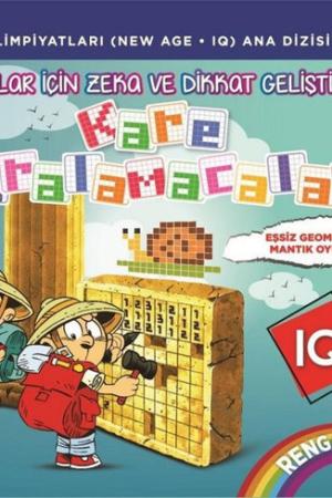 Çocuklar İçin Zeka ve Dikkat Geliştiren Kare Karalamacalar