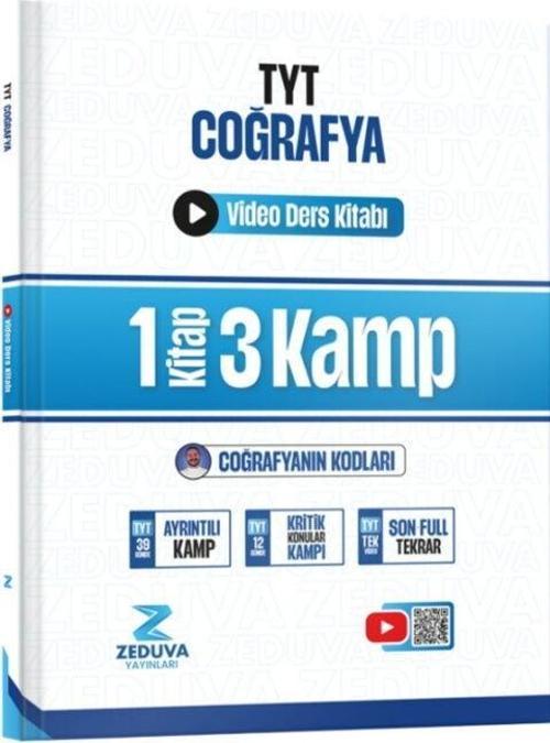 Coğrafyanın Kodları TYT Coğrafya 1 Kitap 3 Kamp Video Ders Kitabı