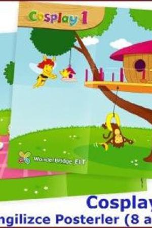 Cosplay 1 Posters - Okul Öncesi İngilizce Posterler (8 adet) (54x76)