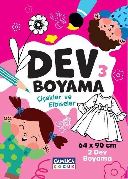 Dev Boyama 3 (Çiçekler Ve Elbiseler)
