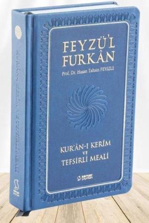 Feyzü'l Furkan Kur'an-ı Kerîm ve Tefsirli Meali (Büyük Boy - Mushaf ve Meal - Ciltli) Lacivert